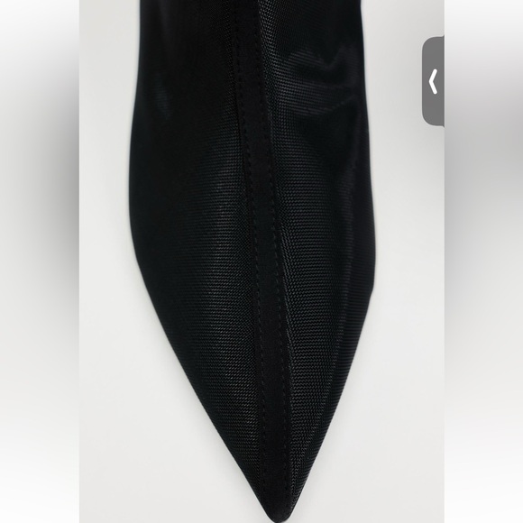 Zara knee high heeled mesh boots - Picture 3 of 5